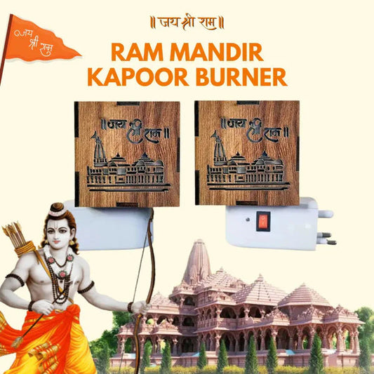 3-in-1 Ayodhya Ram Mandir Karpoor Burner & Night lamp