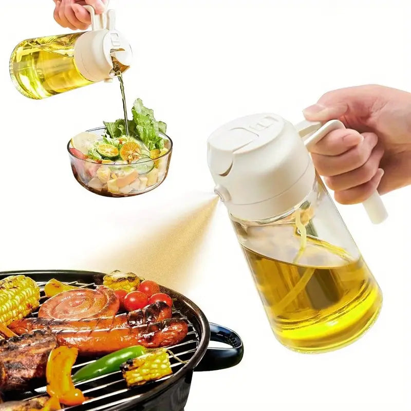 2 IN 1 Oil Dispenser Spray Bottle