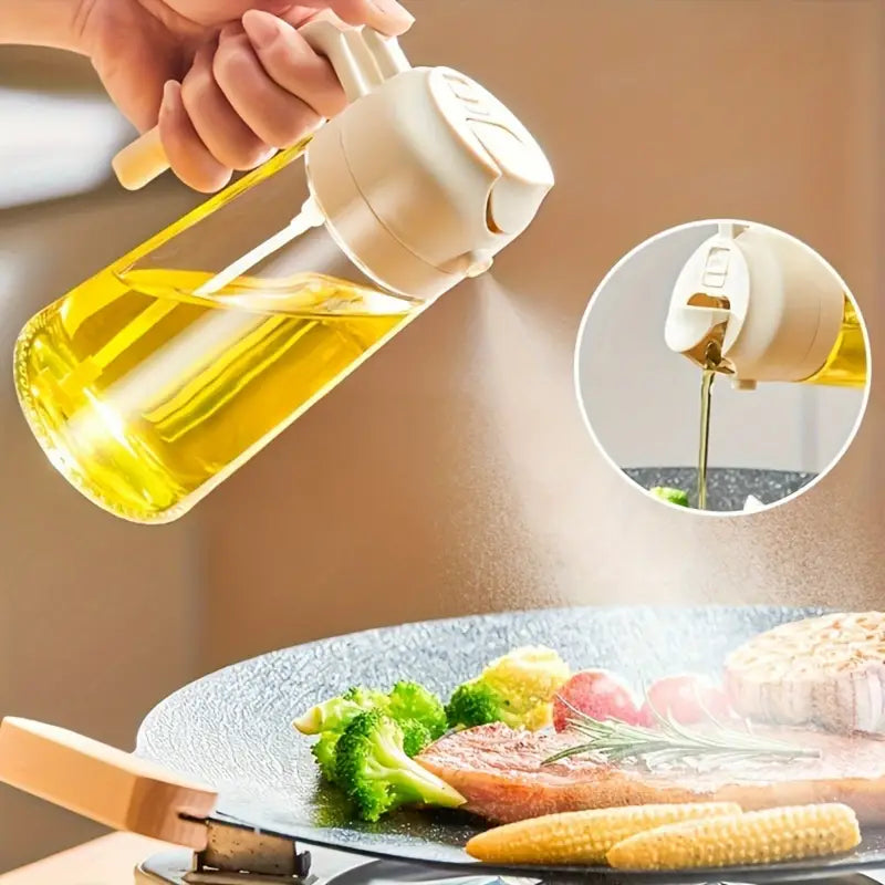 2 IN 1 Oil Dispenser Spray Bottle