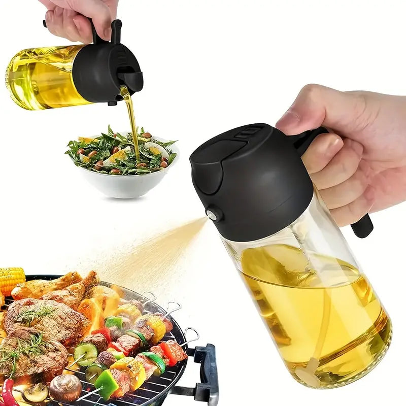 2 IN 1 Oil Dispenser Spray Bottle