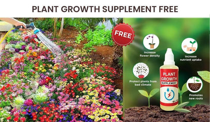 100+ Variety Flower Seeds (Pack of 100) And a FREE Plant Growth Supplement