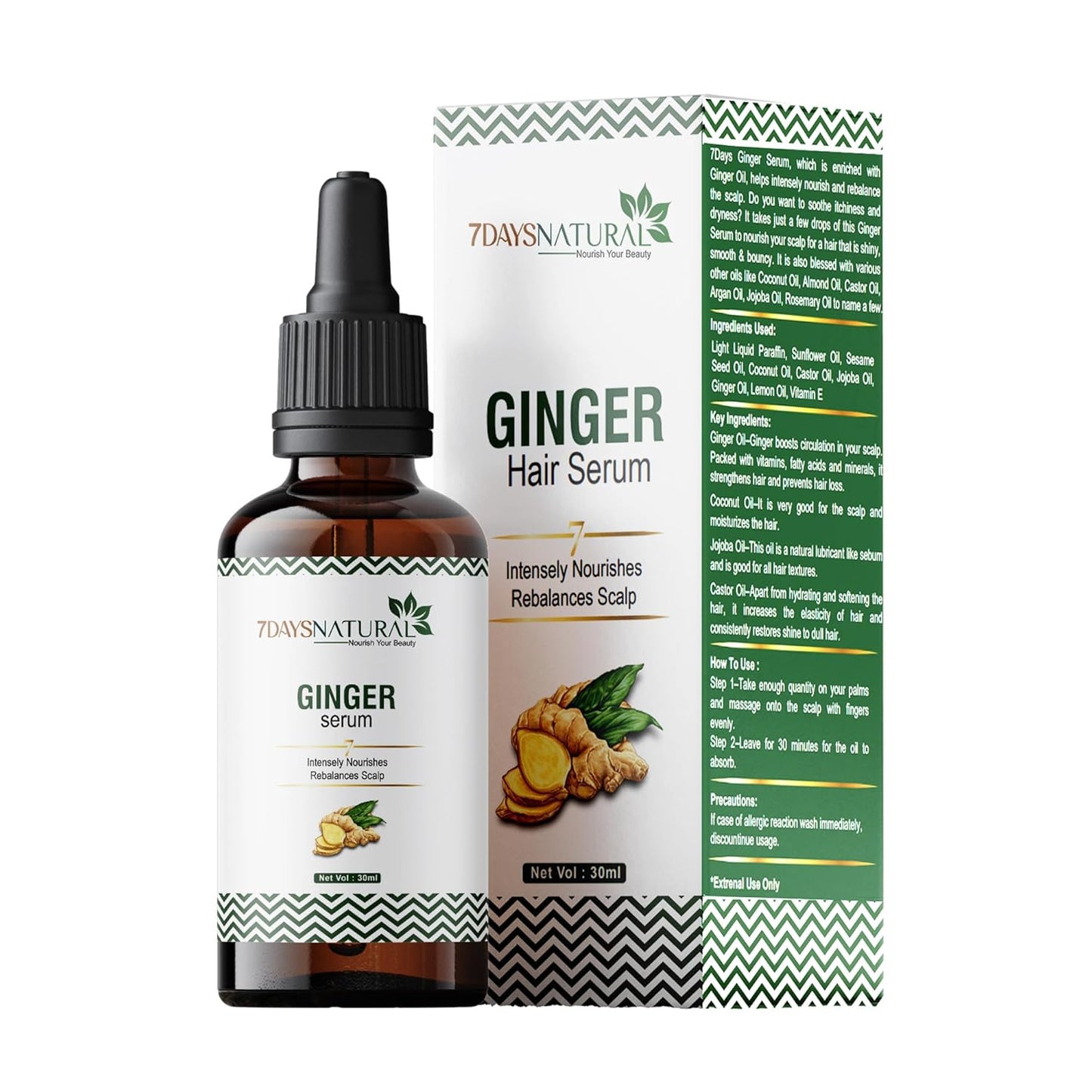 Ginger Hair Growth Essence Serum & Oil For Men & Women (Pack Of 2)